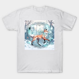 Fox in Winter Wonderland T-Shirt